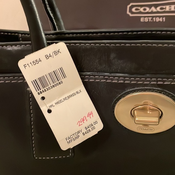 Coach Black Leather Handbag - Picture 2 of 4
